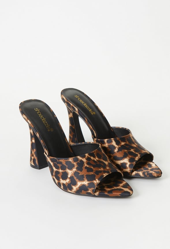 Mira Heeled Sandal Dark Leopard