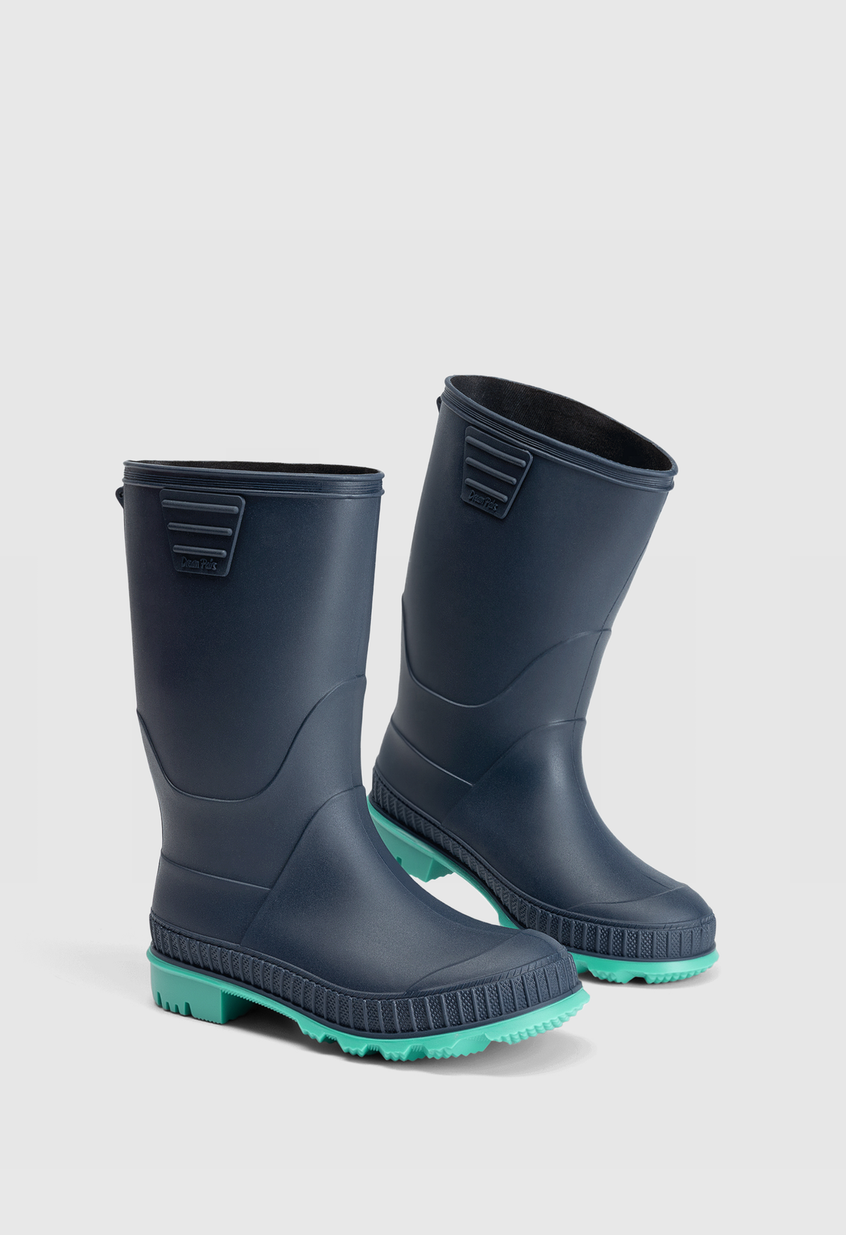 Kids Lightweight Easy-On Rain Boots Non-Slip Outdoor Shoes