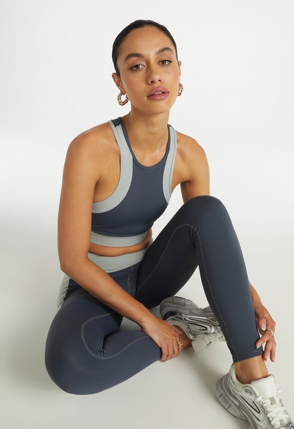 Halter Active Bra Ombre Blue Multi