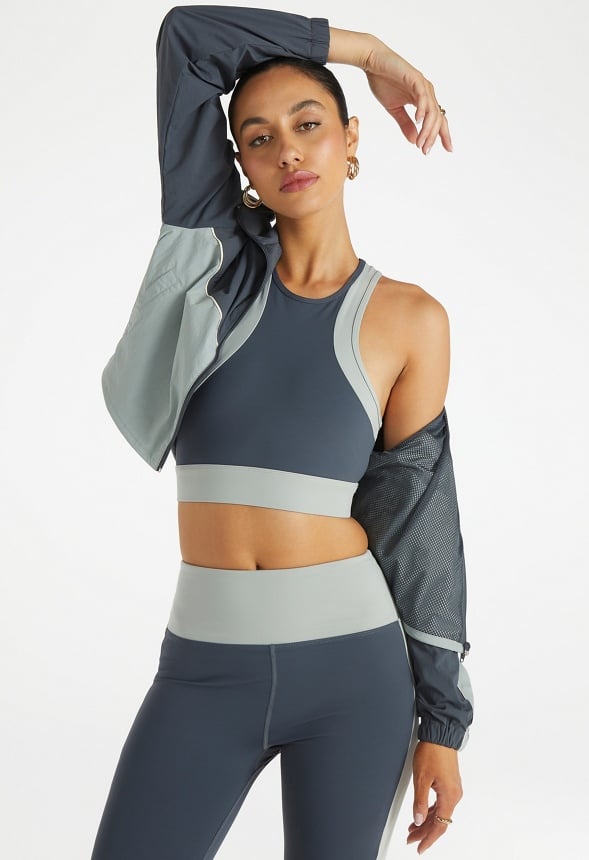 Halter Active Bra Ombre Blue Multi