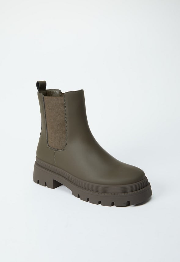 Saydey Ankle Boot Army Green Fatigue