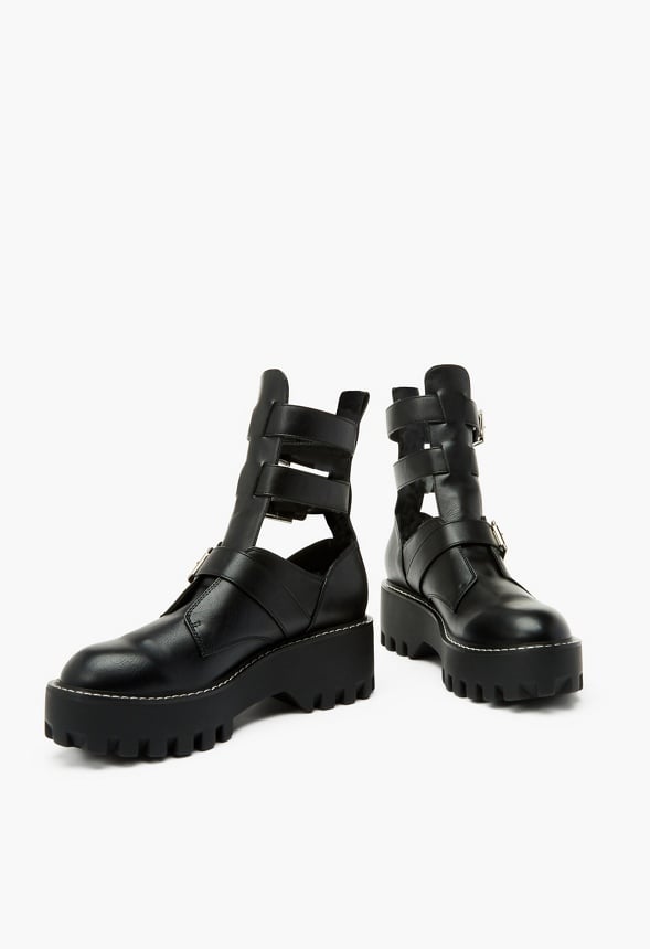 Sierra Embellished Ankle Boot Black Caviar