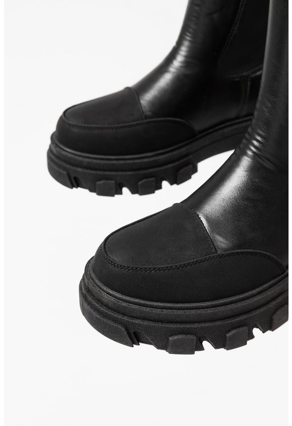 Bego Lug Sole Ankle Boot Black