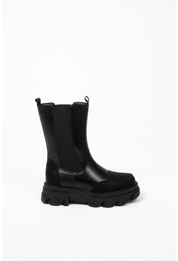 Bego Lug Sole Ankle Boot Black