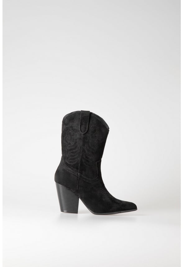 Lottie Cowboy Boot Black