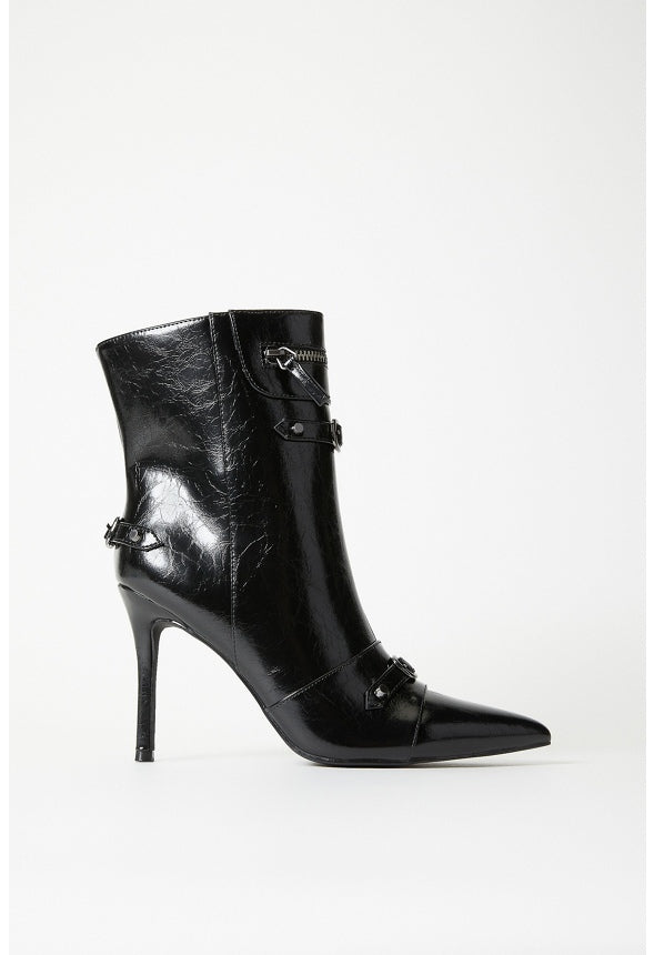 Tae Stiletto Bootie Black