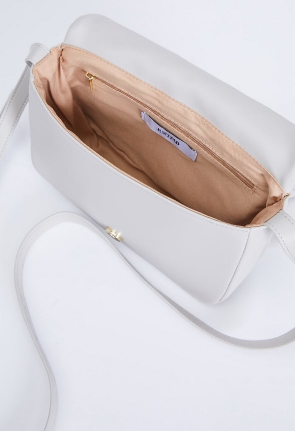 Braided Puffy Crossbody Bag Vapor Blue