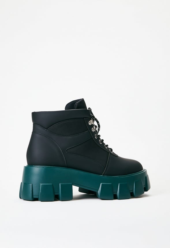 Sylvie Lug Sole Ankle Boot Black