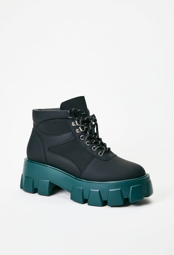 Sylvie Lug Sole Ankle Boot Black