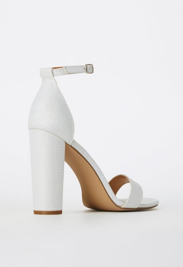 Lorelai Block Heeled Sandal Bright White