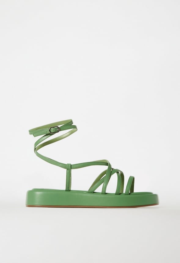Tori Gladiator Sandal Stone Green
