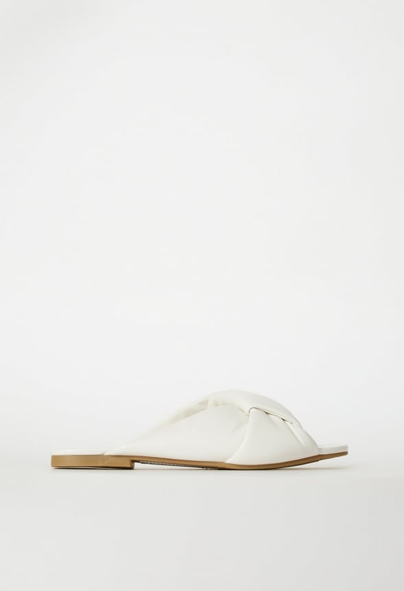Tessa Slide Sandal Bright White