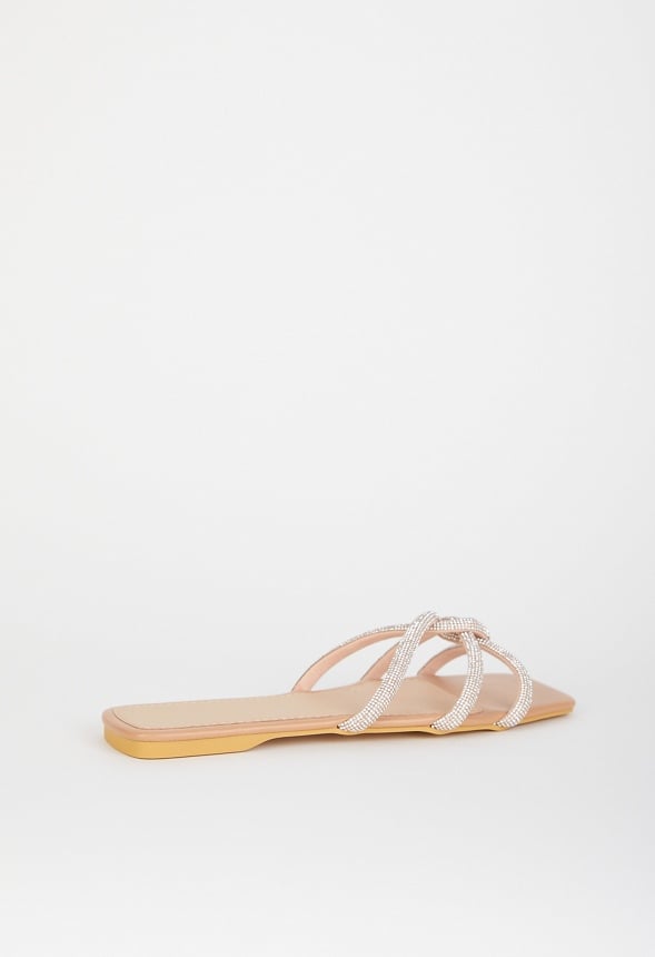 Jen Flat Sandal Silver