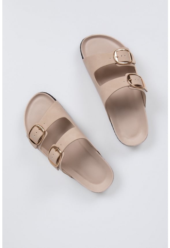 Brenda Flat Slide Sandal Pink