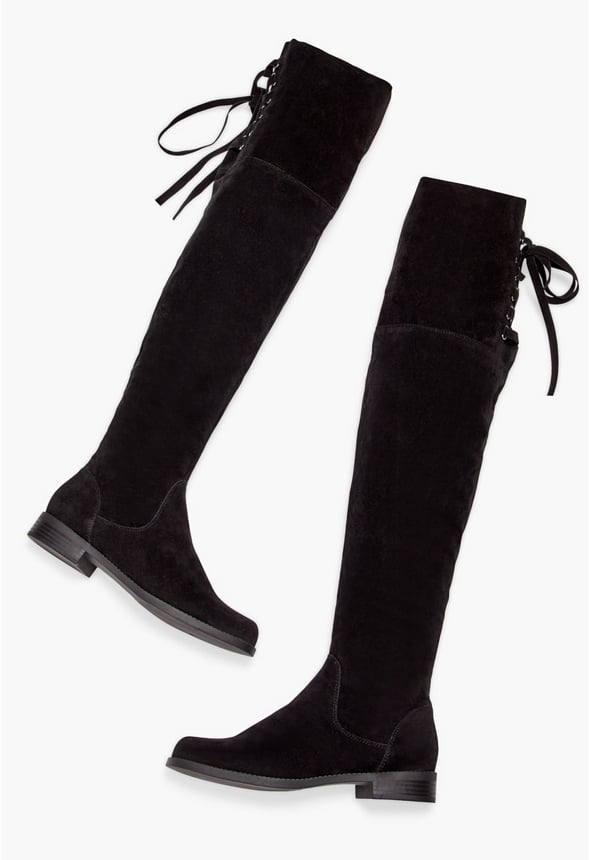 Ramona Over-The-Knee Flat Boot Black