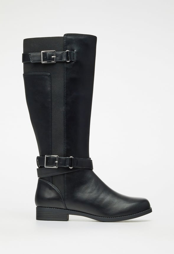 Valerie Flat Boot Black
