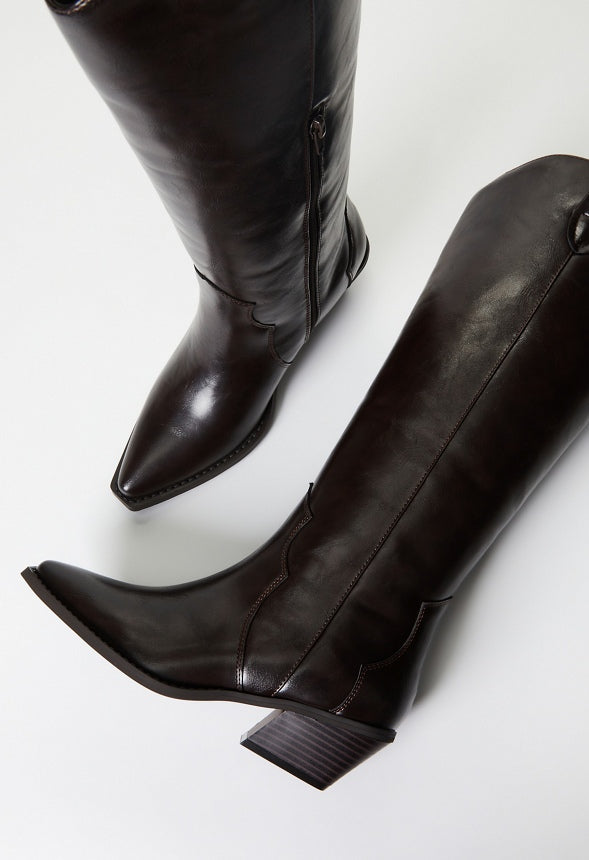Leander Flat Boot Coffee