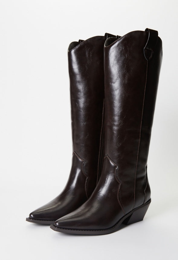 Leander Flat Boot Coffee