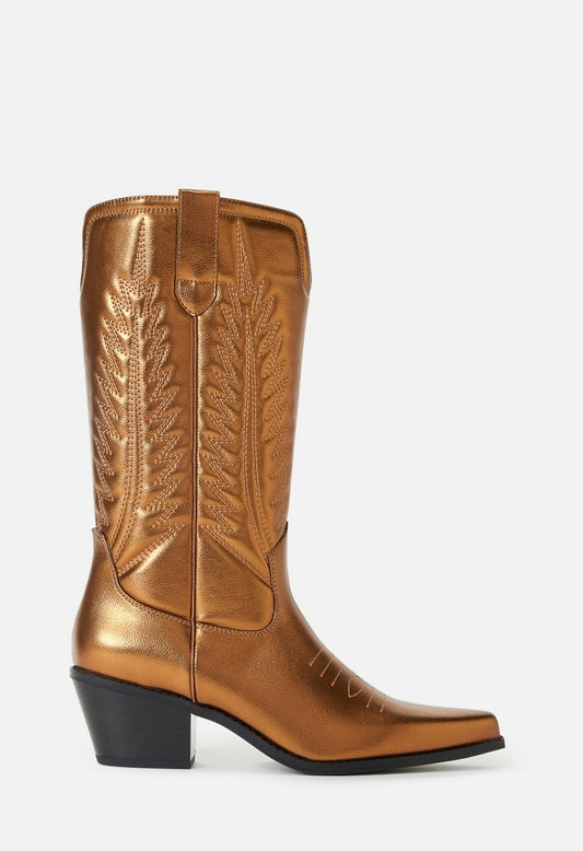 Zahra Western Boot Bronze