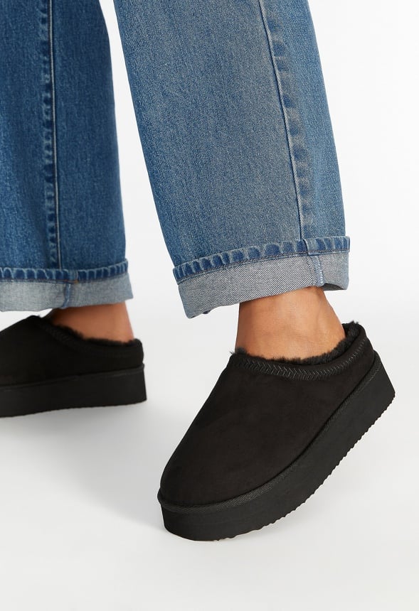 Hailey Platform Fuzzie Black