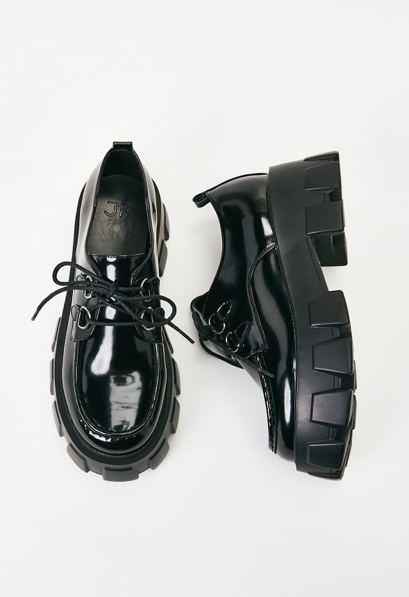 Maxie Lug Sole Flat Black