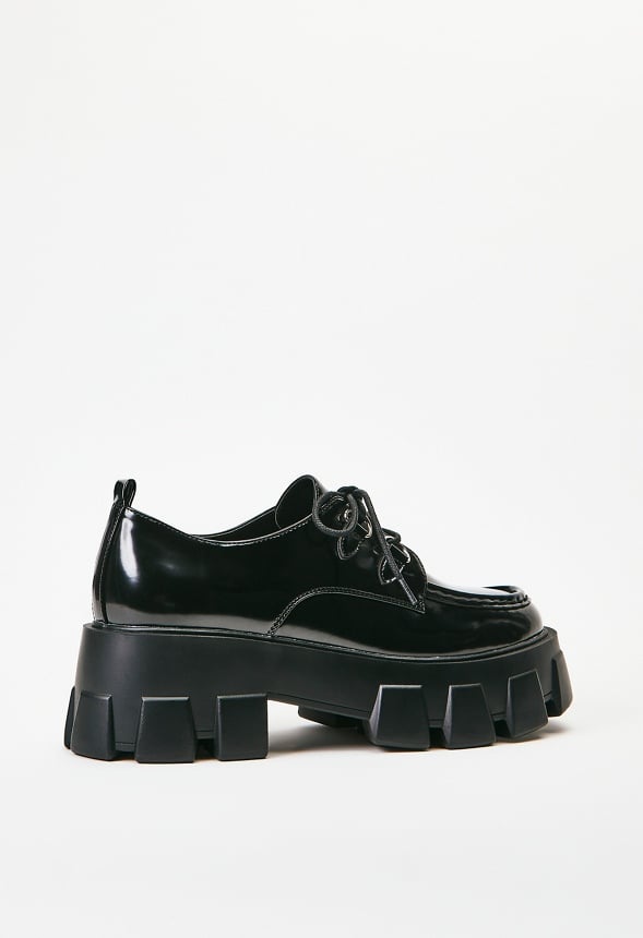 Maxie Lug Sole Flat Black