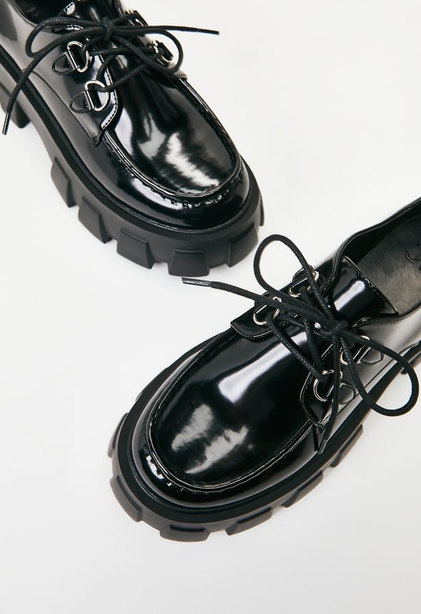 Maxie Lug Sole Flat Black