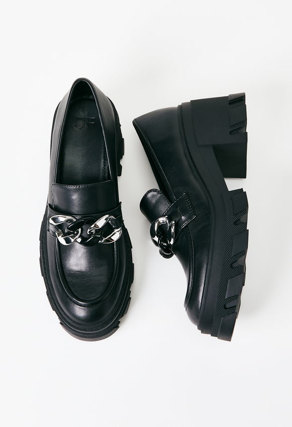 Drew Lug Sole Loafer Black