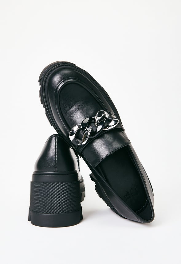 Drew Lug Sole Loafer Black