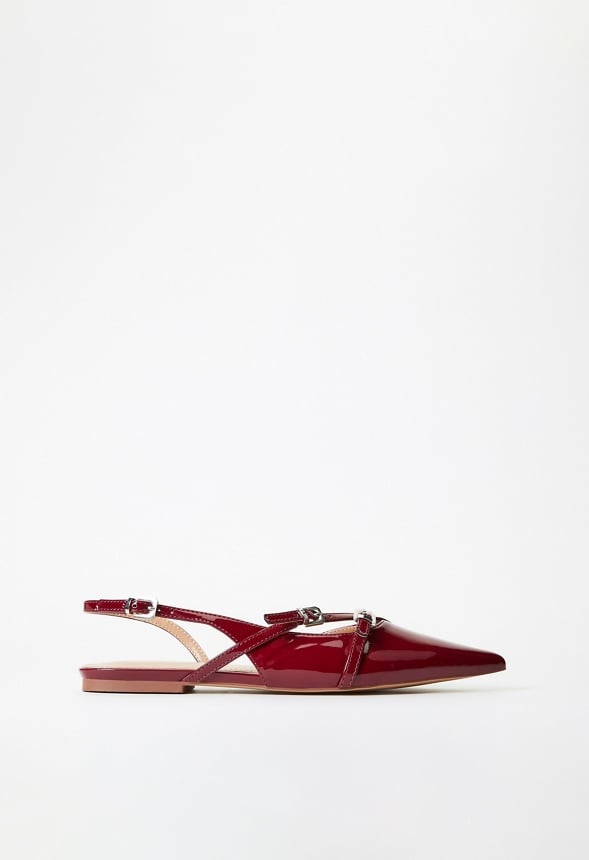 Athina Slingback Flat Tibetan Red