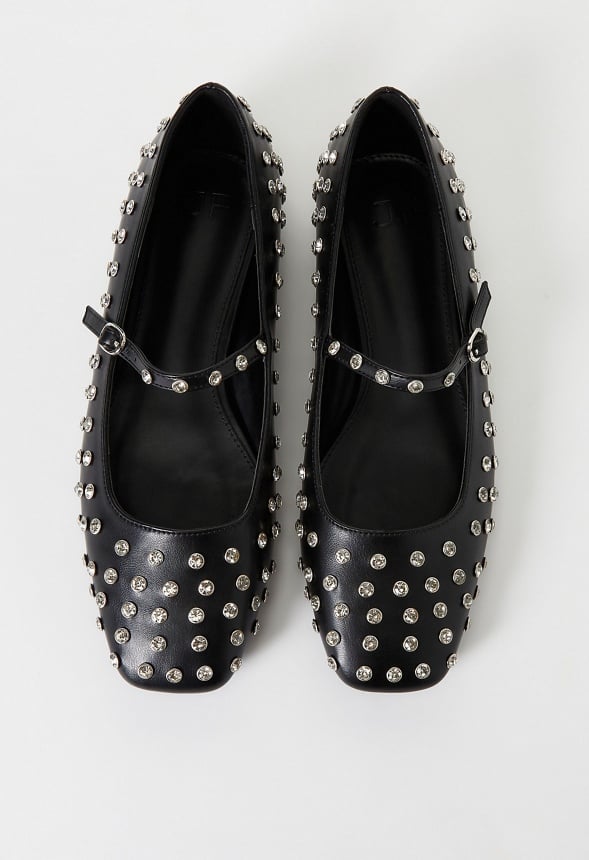 Ellidy Ballet Flat Black/ Silver