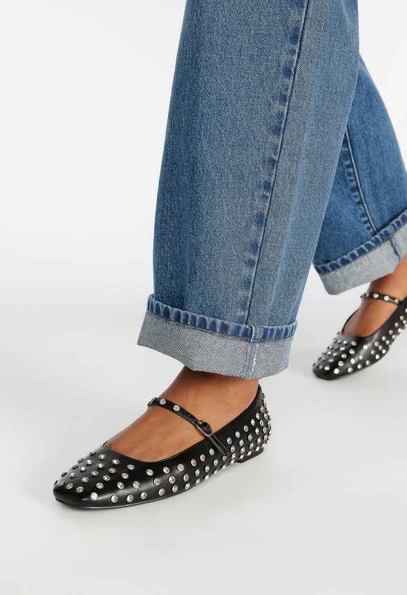 Ellidy Ballet Flat Black/ Silver