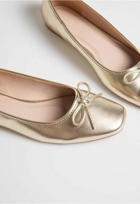 Luciana Ballet Flat Gold