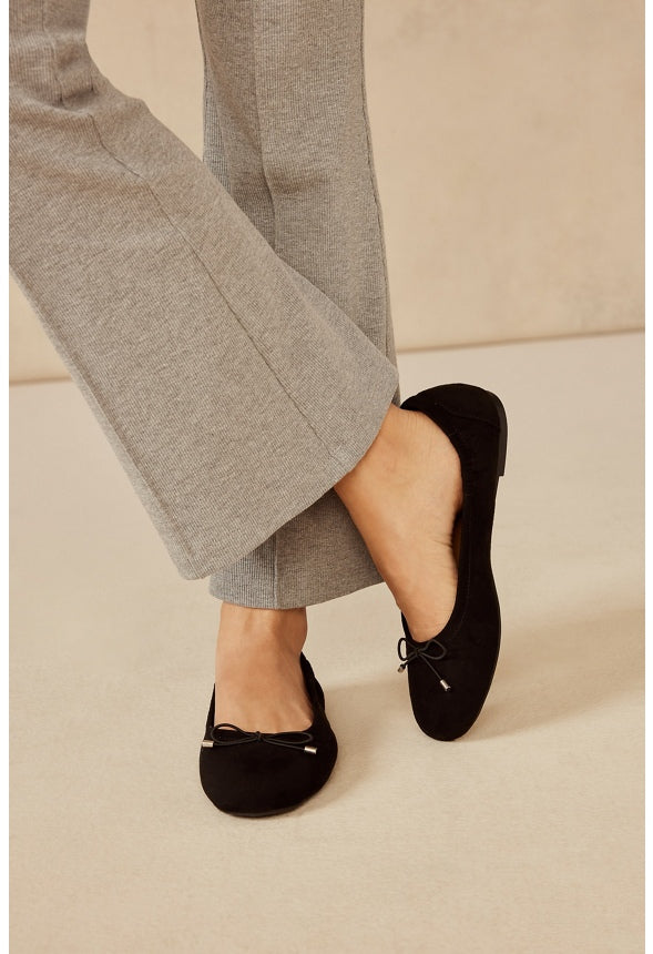 Andi Ballet Flat Black Caviar