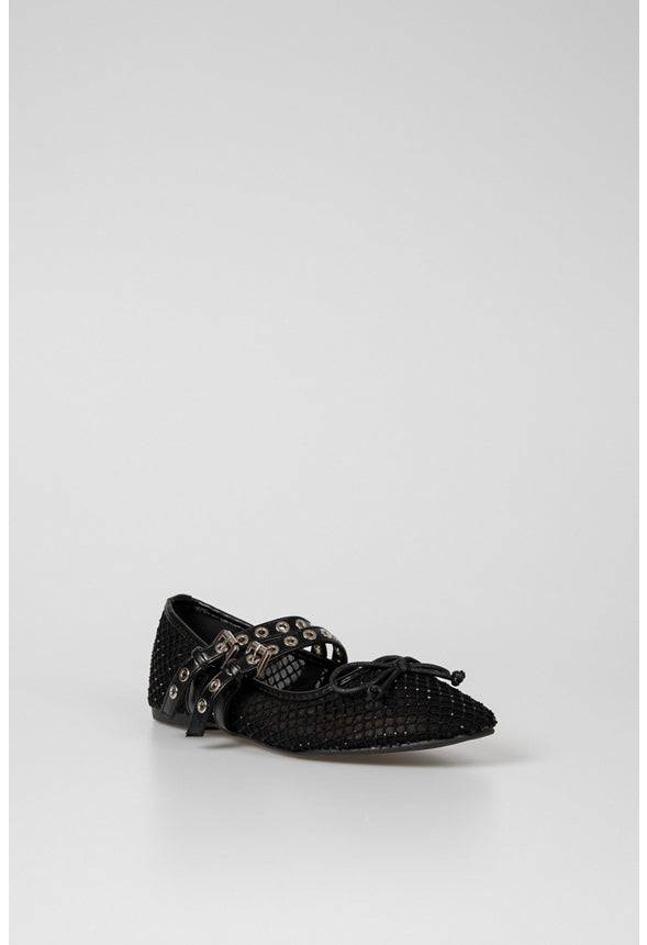 Ellie Ballet Flat Black