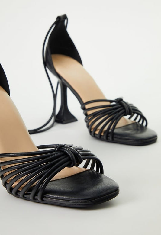 Fay Gladiator Sandal Black