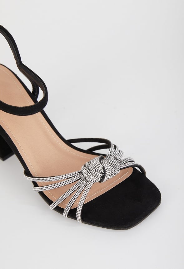Lara Block Heeled Sandal Black