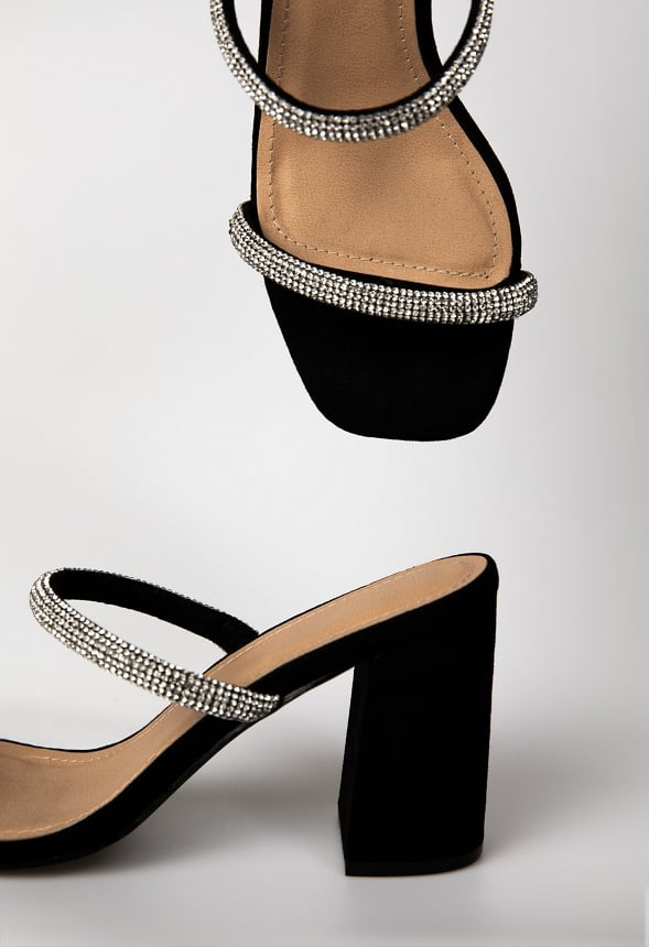 Katy Block Heeled Sandal Black