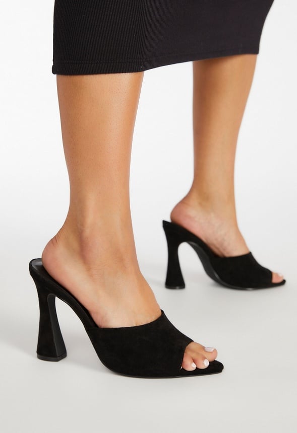 Mira Heeled Sandal Black