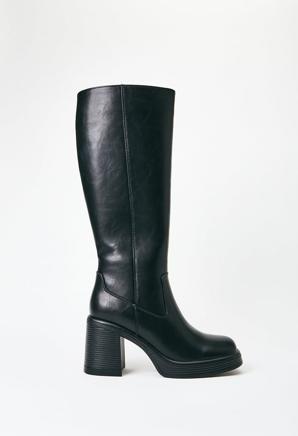 Romy Heeled Boot Black