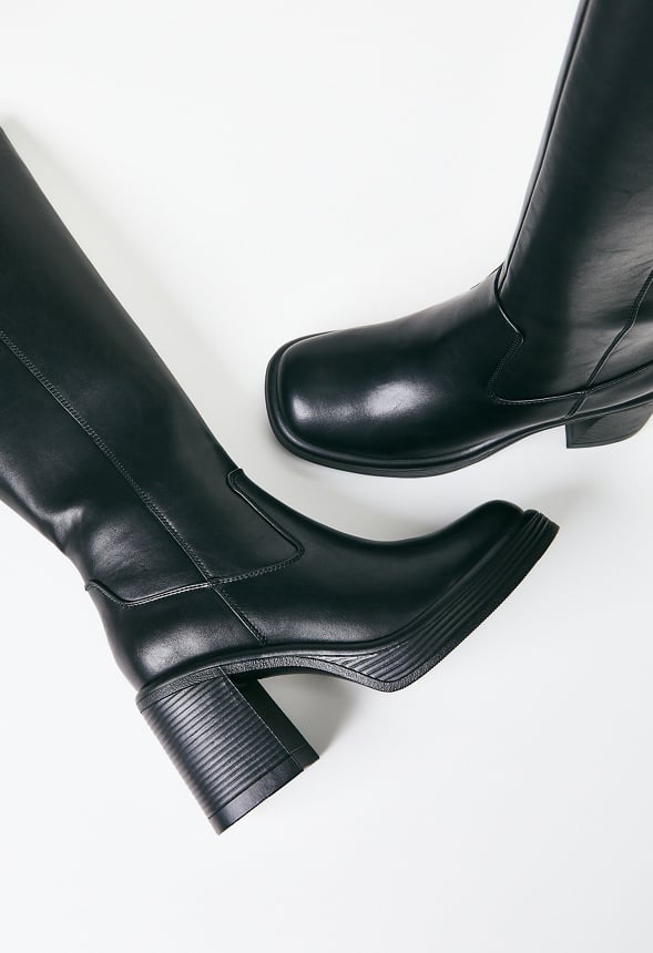 Romy Heeled Boot Black