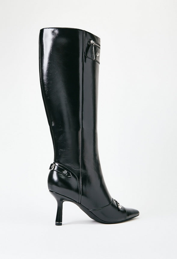 Zimi Stiletto Boot Black