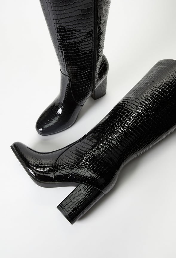 Blaire Heeled Boot Black