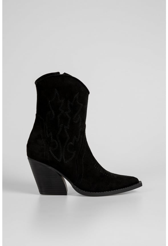 Lucia Cowboy Boot Black