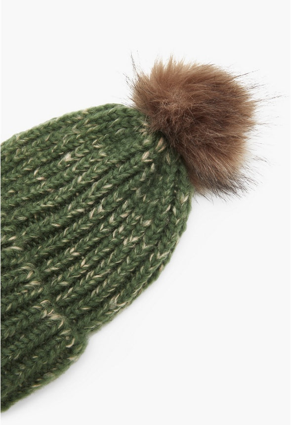 Basic Pom Beanie Green