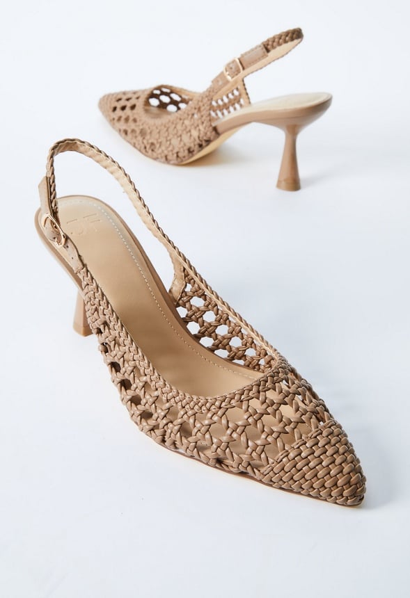 Vera Sling-Back Court Taupe