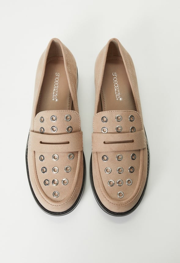 Zuri Flat Loafer Taupe