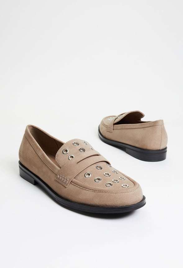 Zuri Flat Loafer Taupe
