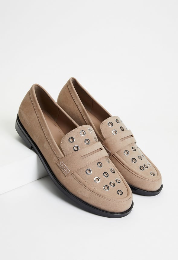 Zuri Flat Loafer Taupe