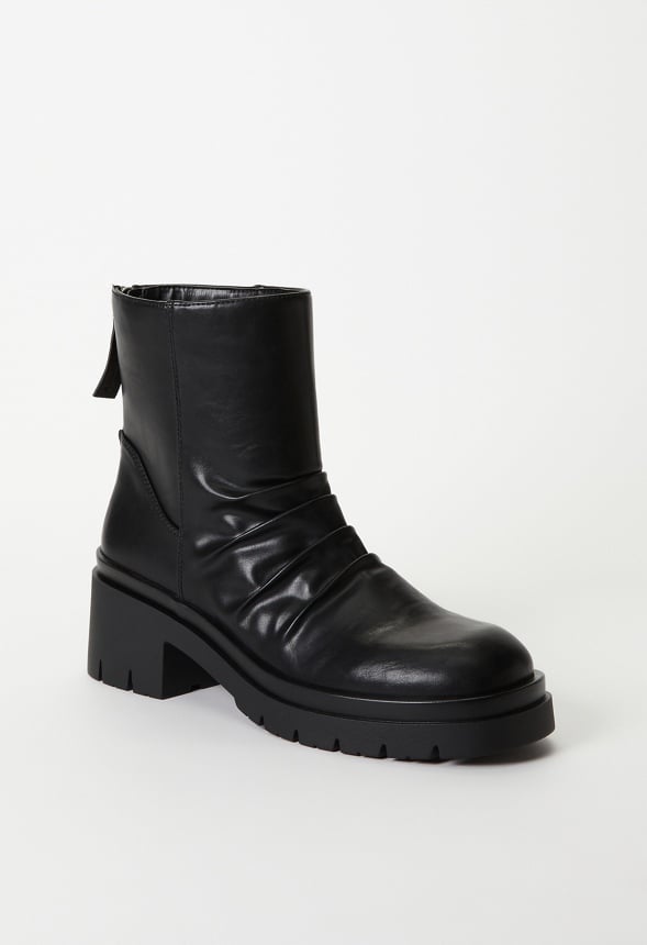 Finley Block Heeled Ankle Boot Black